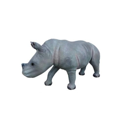nasshorn Dekorative Statue Garten Figuren Statuen 142cm Tier Zoo Figur Plastik