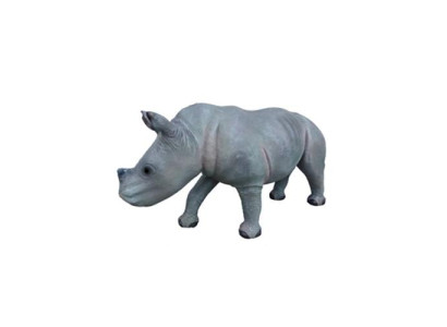 nasshorn Dekorative Statue Garten Figuren Statuen 142cm Tier Zoo Figur Plastik