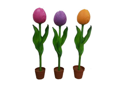 Blume 190cm Tulpe Garten Design Pflanze Abstrakte Skulptur Wählbar Statuen 190cm