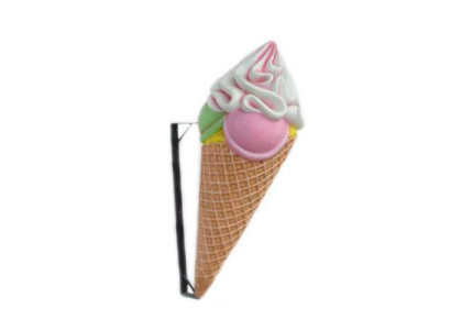 Ice Cream Eisdiele Wand Dekoration Figuren Gastronomie Skulpturen Neu 110 cm