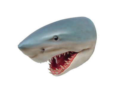 Skulptur Hai Wand Fisch Skulpturen Figuren Statuen Skulptur Statue Design 80cm