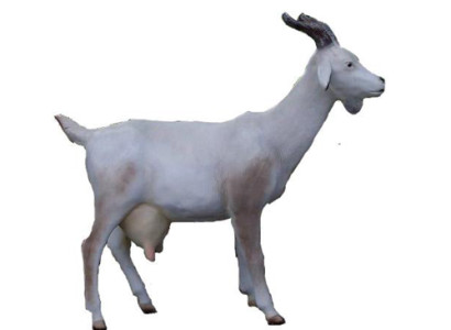ziege Dekorative Statue Garten Figuren Statuen 120 cm Lebensgroß Figur Plastik