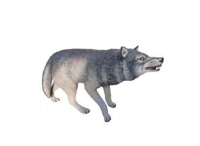 Wolf Garten figur abstrakte figuren statuen moderne bemalt neu 130cm statue