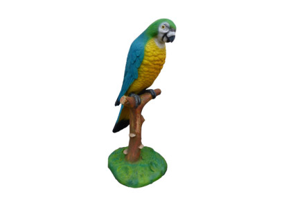 Papageien Vogel figur abstrakte figuren statuen moderne bemalt neu 110cm statue