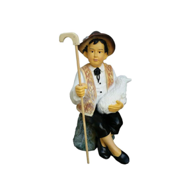 Deko Figur Statue Skulptur 80 cm Figuren Statuen Skulpturen Junge Hirte Neu P123