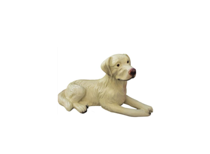Hund figur Hunde figuren statuen moderne Beige bemalt neu 88cm statue Skulptur