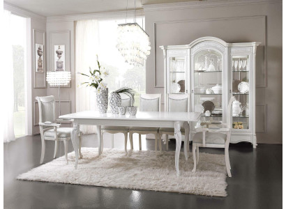 Vitrine Glas Schrank Wohnzimmer Schaufenster 3 türige Vitrinen XXL Hochschrank