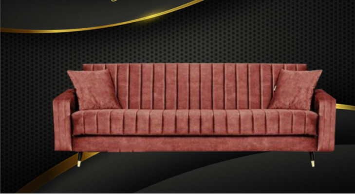 Dreisitzer Stoff Wohnzimmer Rosa Design Sofa Sofas Samt xxl big Polster Couchen