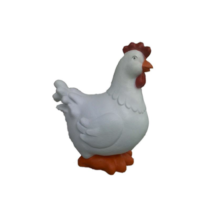 Dekoration Garten Plastik Figuren Handbemalte Figur Statue Lustige Huhn 42cm Neu