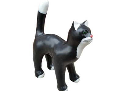 Katze Figur Statue Garten Dekoration Skulptur Deko Skulpturen