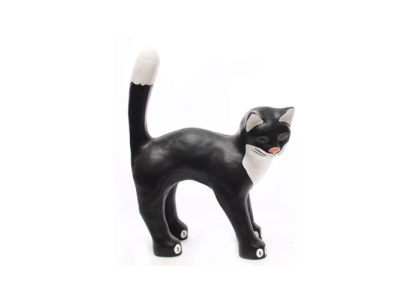 Katzen 40cm Figur Statue Garten Dekoration Skulptur Deko Skulpturen