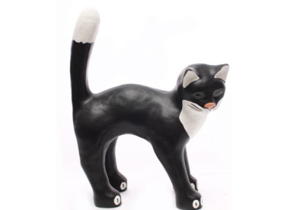 Katzen 40cm Figur Statue Garten Dekoration Skulptur Deko Skulpturen