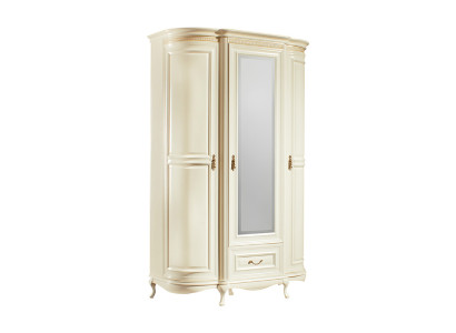 Klassische Schränke Schrank Schrankwand Kleiderschrank mit Spiegel VSchrank-3D-G