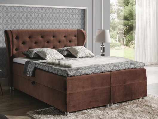 Bett Polsterbett Boxspringbett Polyester Betten Doppelbett Ehebett Bettgestell