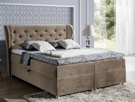 Bett Polsterbett Boxspringbett Polyester Betten Doppelbett Ehebett Bettgestell