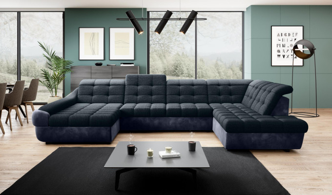 Sofa Couch Polster Garnitur Wohnlandschaft Design Ecksofa U Form Sofas Couchen
