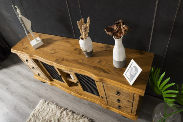 Holz Sideboard Kommode Schrank Anrichte Lowboard 190cm Schränke Regale