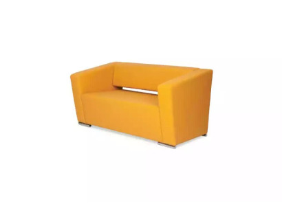 Gelbes Sofa Luxus Zweisitzer Couch Büro Office Einrichtung Textilmöbel