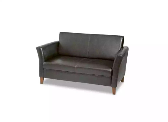 Schwarzer Arbeitszimmer Zweisitzer Möbel Couch Office Sitzer Sofa