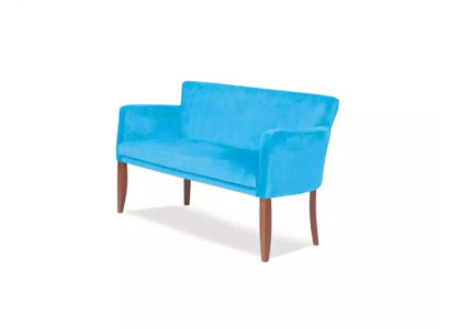 Blauer Textil Zweisitzer Arbeitszimmer Couch Moderne Büromöbel Office