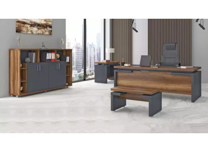 Büro Set Arbeitszimmermöbel Komplettes Set Schreibtisch Aktenschrank