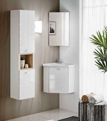 3-tlg. Waschplatz Badmöbel Badezimmer Dekor Set Waschtisch Waschbecken