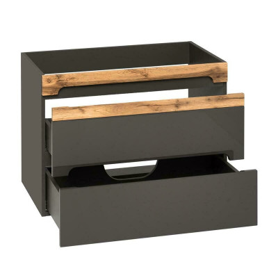 Badmöbel Set 80cm Waschbecken mit Unterschrank Modern Dekorative Waschtisch