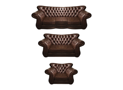 Einrichtung Luxus Polstermöbel Sofas Set Leder Sessel Wohnzimmer Couch