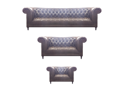 Chesterfield Luxus Komplett 3tlg Wohnzimmer Sofagarnitur Polstermöbel 4+2+1