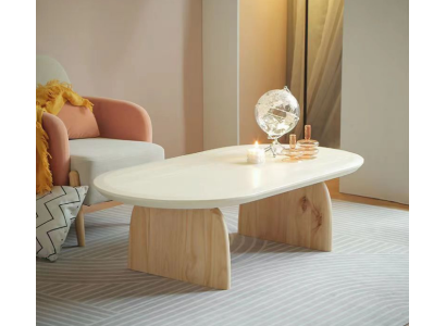Couchtisch Tisch Beistelltisch Wohnzimmer Holz Modern Luxus Beige Neu