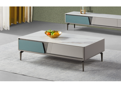Couchtisch Tisch Design Tische Wohnzimmer Holztisch Grau Neu