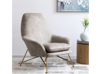 Sessel Design Luxus Textil Polster Garnitur Wohnzimmer Grau Einrichtung