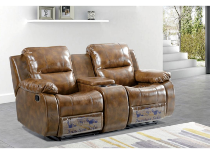 Zweisitzer Sofa Moderne Wohnzimmer Couch Braun Designer Polstersofas