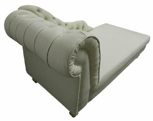 NAPOLEON Chesterfield Chaiselounge Liege Couch Sofa Ledersofa Textil