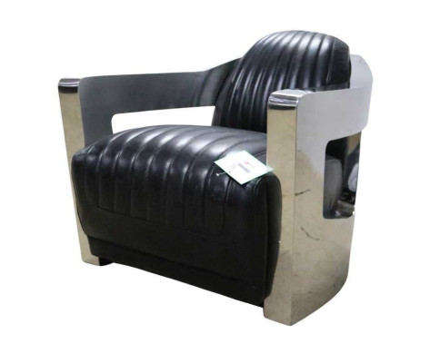 Ledersessel Sessel Aviator Clubsessel Art Deco Cocktailsessel Fernsehsessel neu