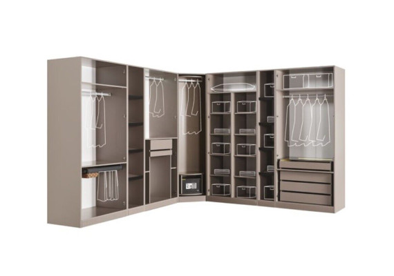 Begehbare Schränke konfigurieren Schlafzimmer Schrank Loft Möbel Eckschrank