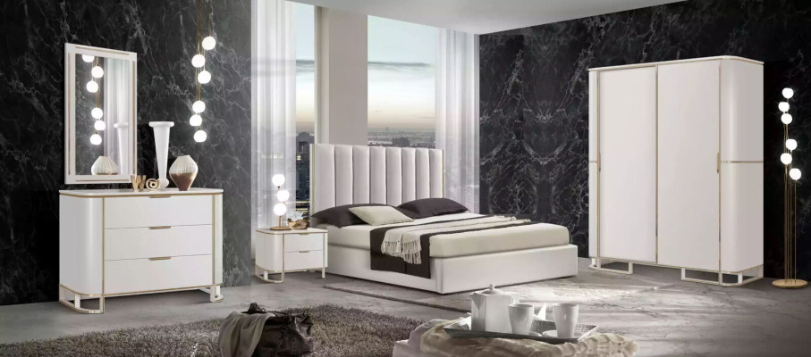 Schlafzimmer Kleiderschrank Material Holz Schrank Modern neu Luxus