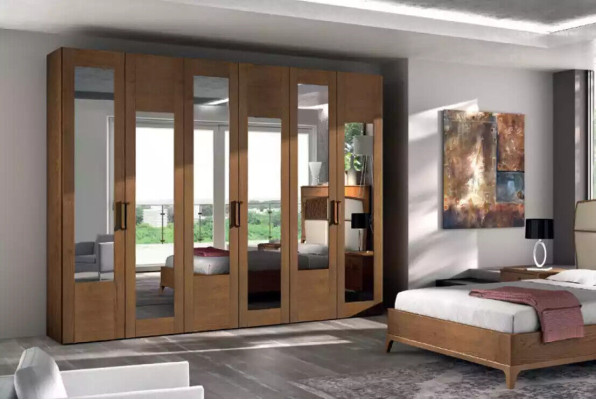 Schlafzimmer Kleiderschrank Material Holz Schrank Stil Modern neu