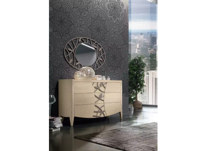 Schlafzimmer Kommode Spiegel Sideboard Kommoden Holz modernes Design Luxus