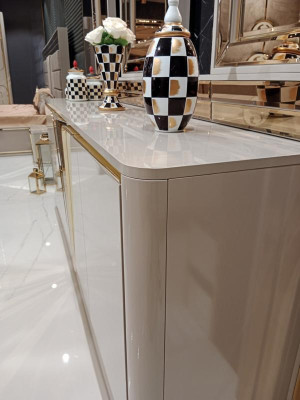 Luxuriöser Modern Kommode mit 3x Spiegel Exklusives Design und Hochwertige