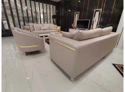 Luxus Sofagarnitur 3+3+1+1 Sitzer Sofa Sessel JV Möbel Modern Möbel Set 4tlg Neu