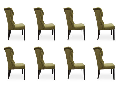 8x Design Polster Sitz Stühle Stuhl Seht Garnitur Sessel Lounge Club Set
