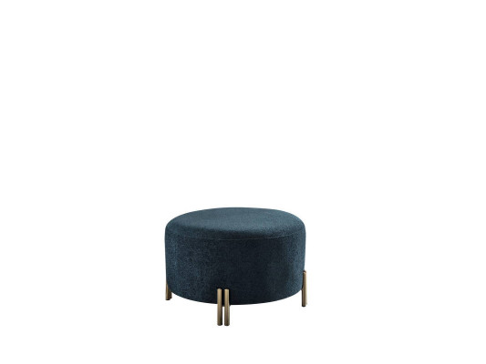Designer Dunkelblauer Hocker Wohnzimmer Fußhocker Sitzmöbel Edle Möbel