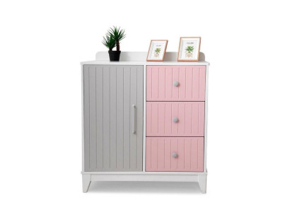 Kommode in Kinderzimmer Modern Elegante Kommode Holz Mehrfarbig Möbel