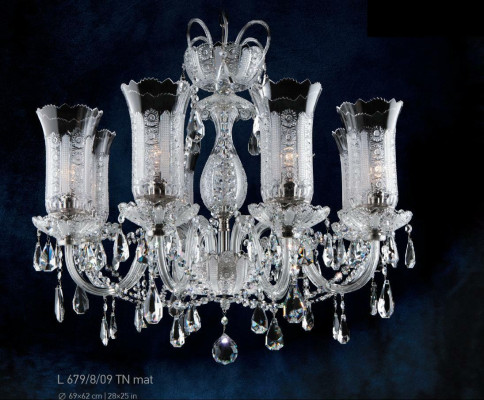 Bohemia Kristall Kronleuchter Lampe Decke Leuchte Lampen Abdeckung