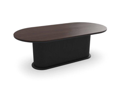 Designer Tisch Esszimmertisch Oval Tische von holz Modern Möbel Neu
