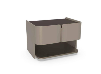 Grau Design Nachttisch Konsole Beistelltische Schlafzimmer Holz Luxus