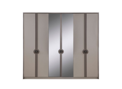 Kleiderschrank Garderobenschrank Schrank Moderne Holzschrank Grau