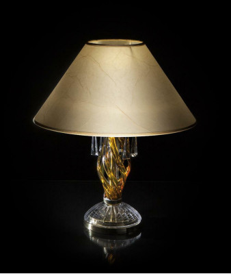Kristalllampe Bürolampe Tisch Elite Bohemia Fuß Nachttisch Neu