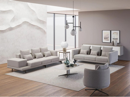 Sofagarnitur Wohnzimmer Modern Garnitur 2x Sofa Dreisitzer Polstermöbel Sessel